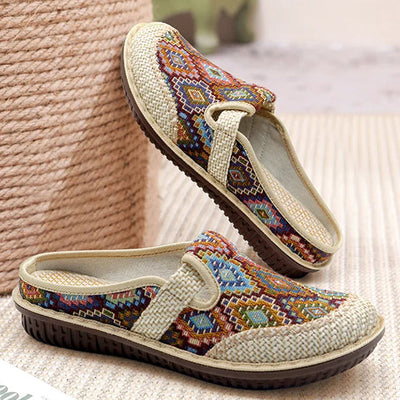 Levoire | Pantuflas de estilo étnico