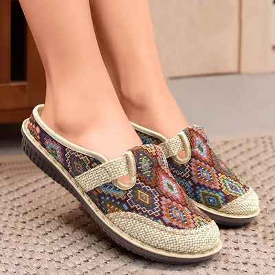 Levoire | Pantuflas de estilo étnico