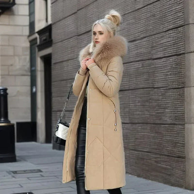 FARA - Élégant manteau en fausse fourrure italienne