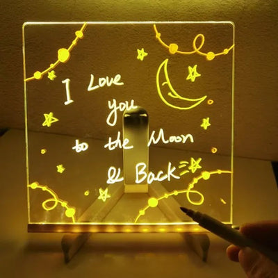 Blocco note a LED con colori