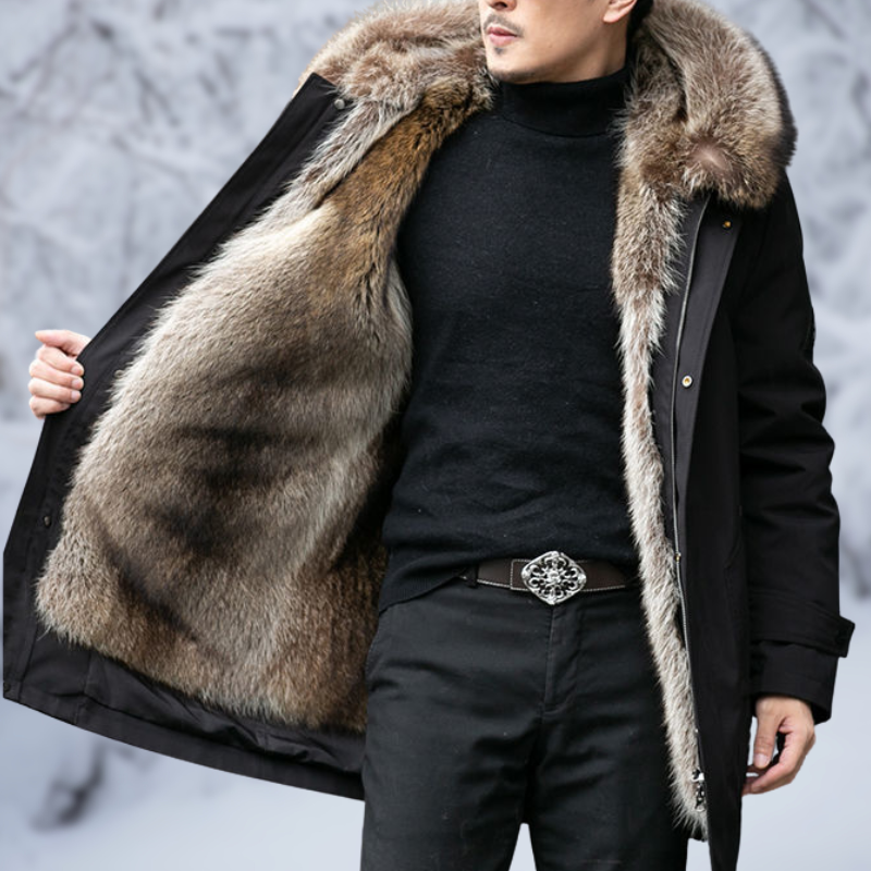 Nilo - Chaqueta de invierno con forro de piel para hombre