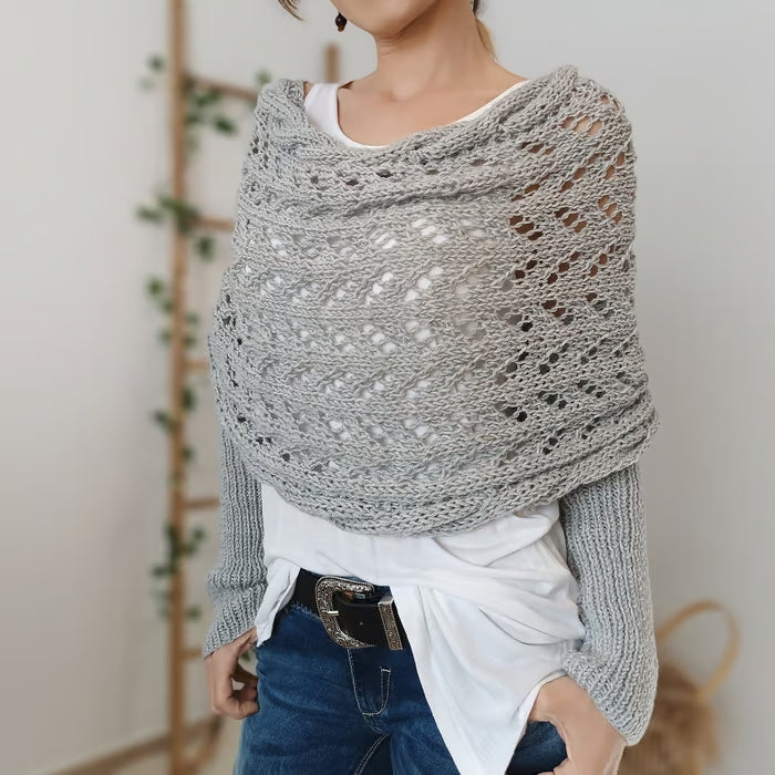 Acogedor bohemien -estilo femenino envolvente