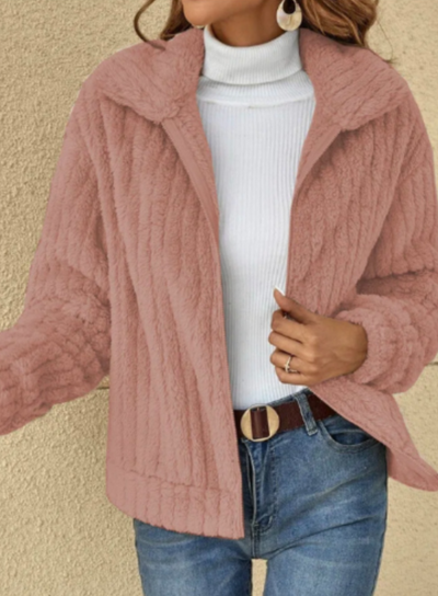 Cardigan da donna in morbido peluche caldo