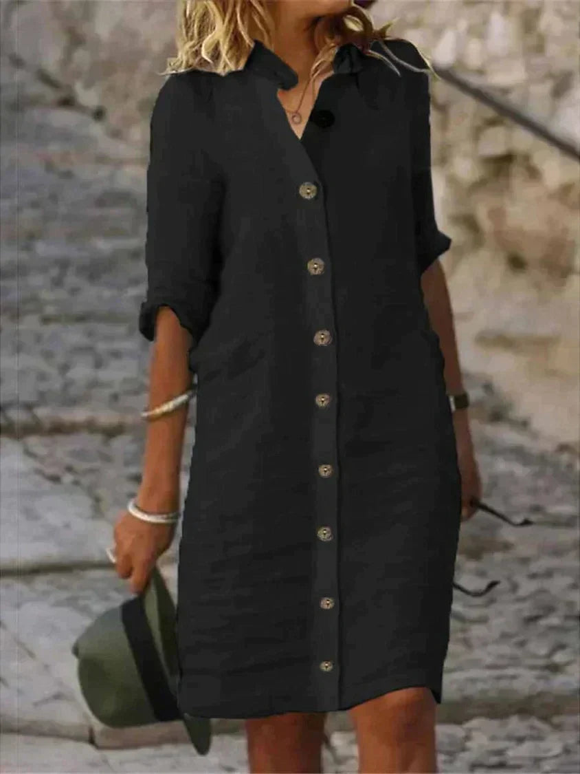 Lou - Elegante vestido de algodón