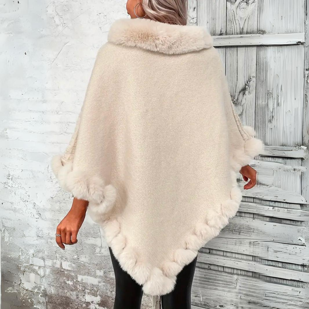 Liv - Mantella in maglia calda e raffinata