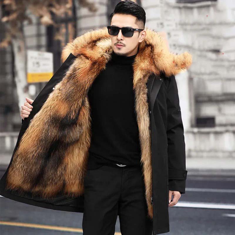 Nilo - Chaqueta de invierno con forro de piel para hombre