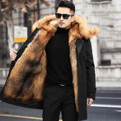 Nilo - Chaqueta de invierno con forro de piel para hombre