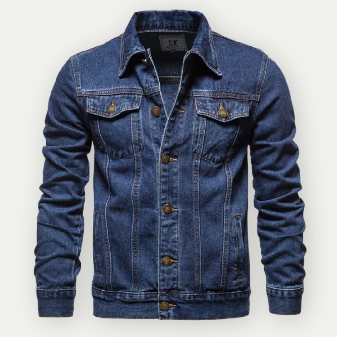 Denimcraft - Chaqueta de jeans clásico para hombres