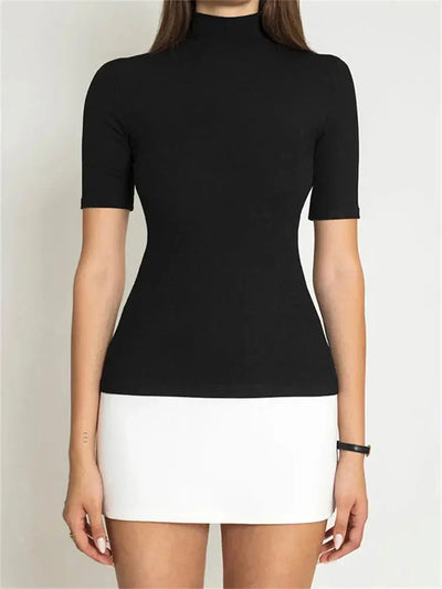 Otoño - Vestido mini ajustado, elegante y sencillo para mujer