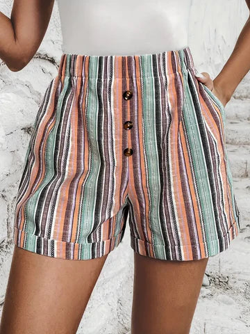 Felice - Pantaloncini con strisce a contrasto