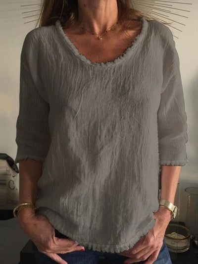Camiseta informal de lino - Charleigh