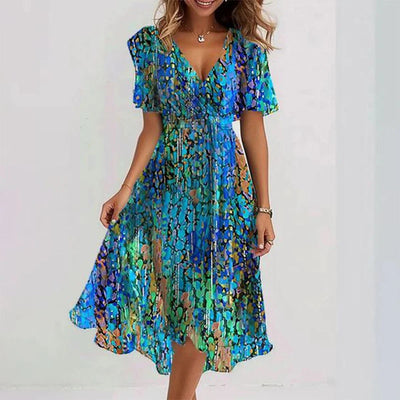 Lin | Robe midi fleurie tendance