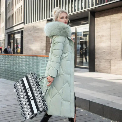 FARA - Élégant manteau en fausse fourrure italienne