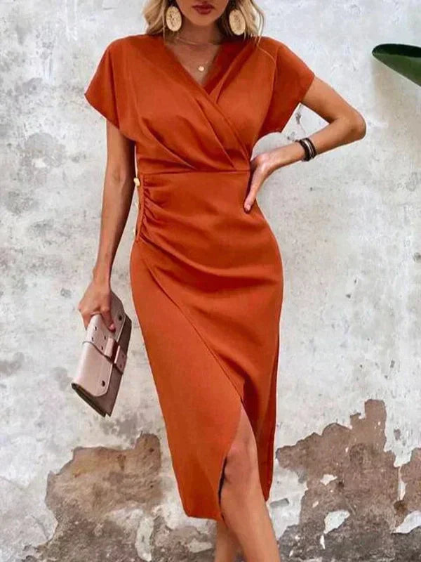 Abito midi Bo | Chic con scollo a V
