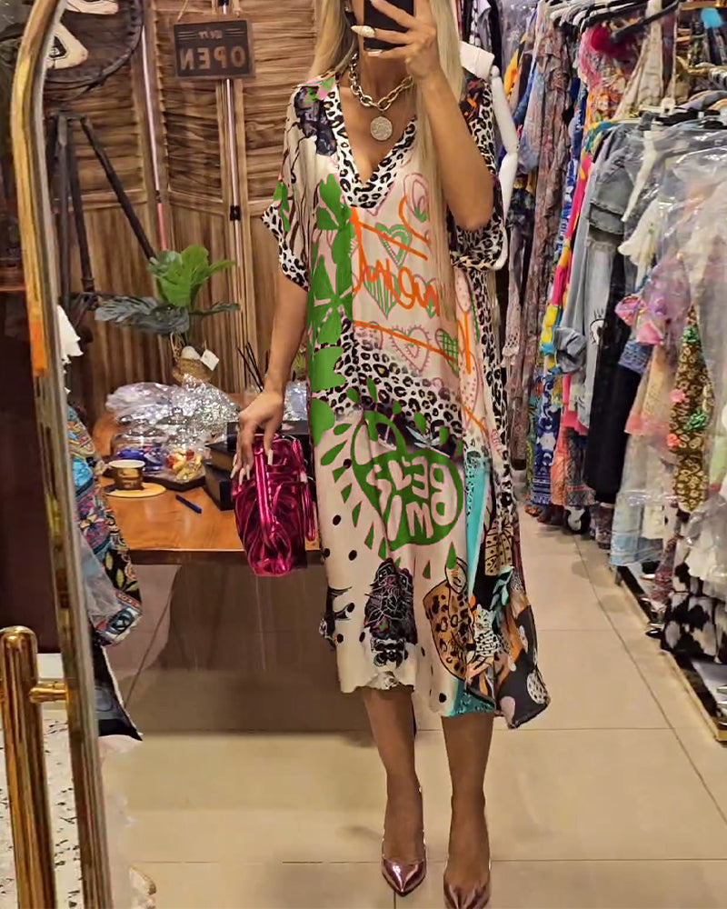 Janne | Vestido informal con cuello en V