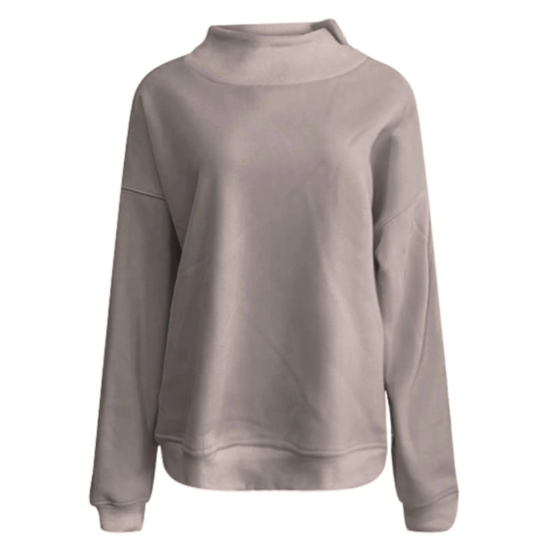 Maglione basic aderente con maniche lunghe