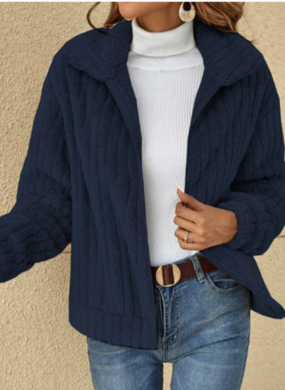 Cardigan da donna in morbido peluche caldo
