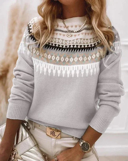 Capucine | maglione stampato da donna | maniche lunghe