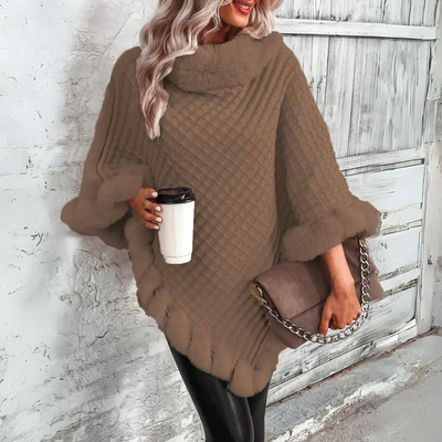 Liv - Mantella in maglia calda e raffinata