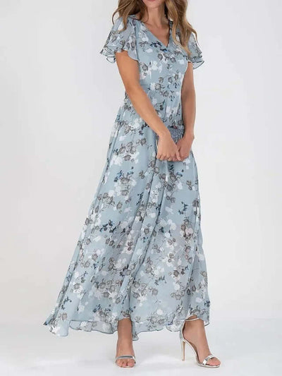 Vestido colorido y elegante para mujer.