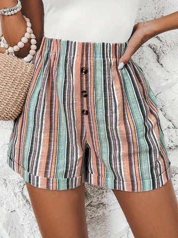 Felice - Pantaloncini con strisce a contrasto
