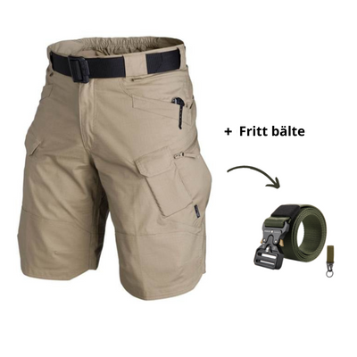 Alex - Shorts multibolsillos + cinturón gratis