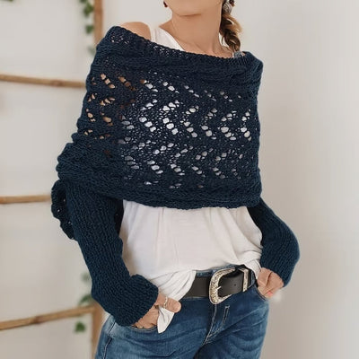 Acogedor bohemien -estilo femenino envolvente