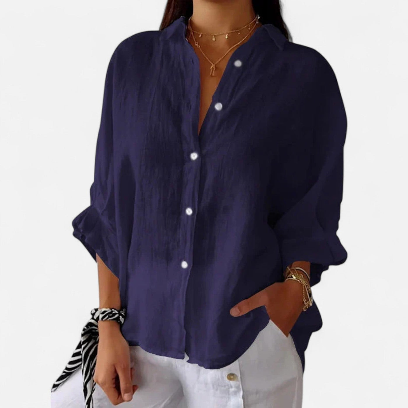 Old Monarchy | Chemise d'été en lin pour femme : grâce naturelle et élégance respirante