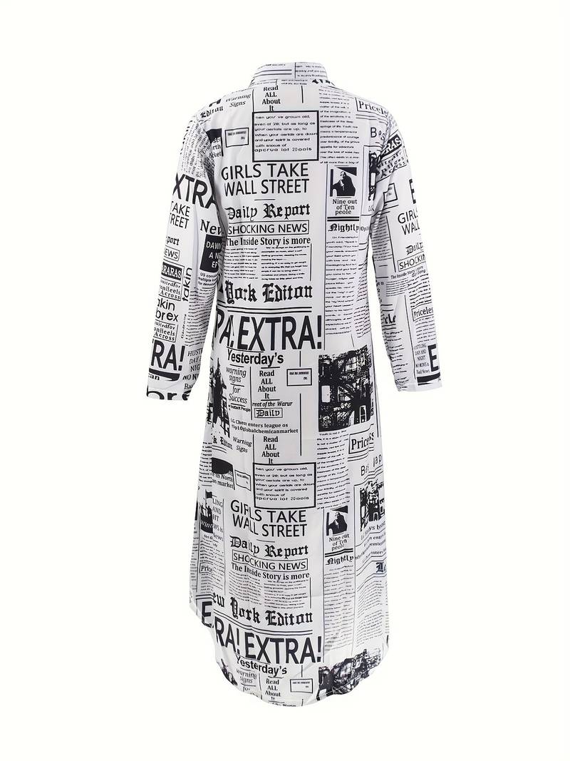 Evadne - Vestido camisero de mujer único y moderno