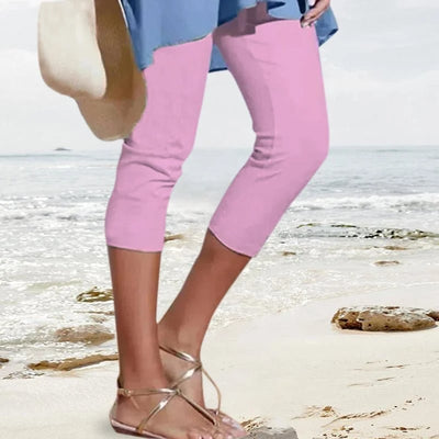 Ingrid - Pantalon élastique taille haute