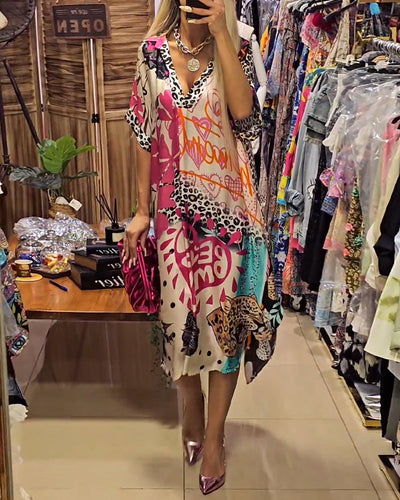 Janne | Vestido informal con cuello en V