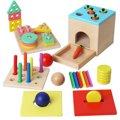 Cube de motricité Montessori 4 en 1