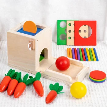 Cube de motricité Montessori 4 en 1