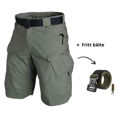 Alex - Shorts multibolsillos + cinturón gratis