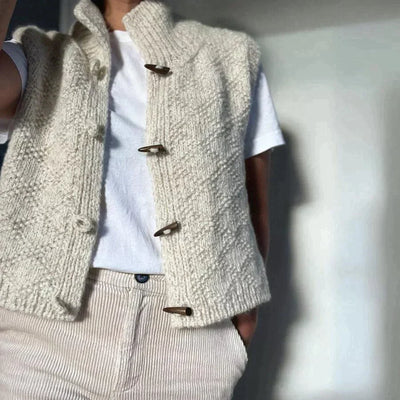 Evy - Elegante cardigan in lana con bottoni