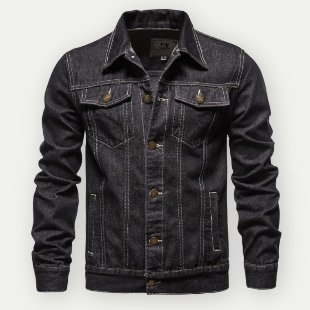 Denimcraft - Chaqueta de jeans clásico para hombres