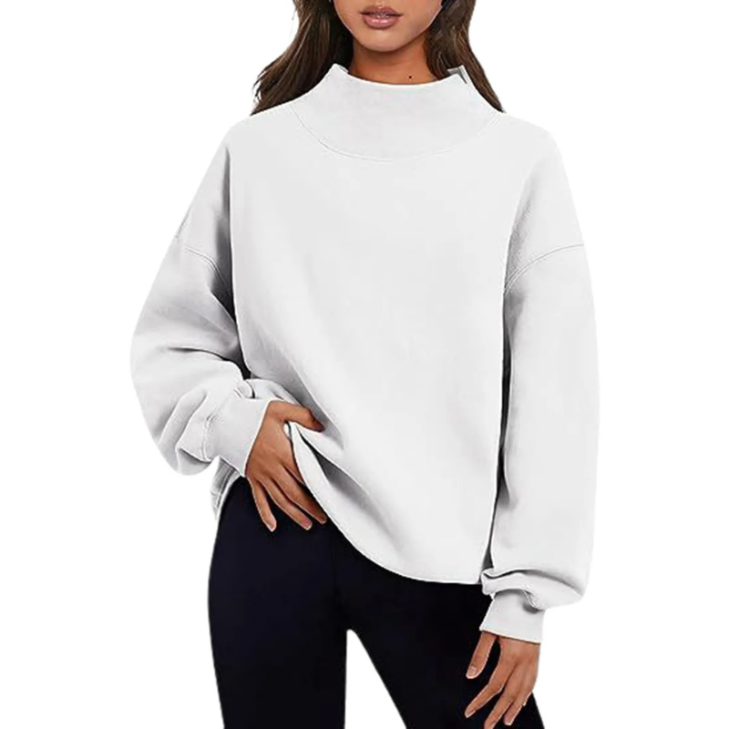 Maglione basic aderente con maniche lunghe