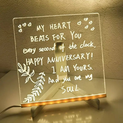 Blocco note a LED con colori