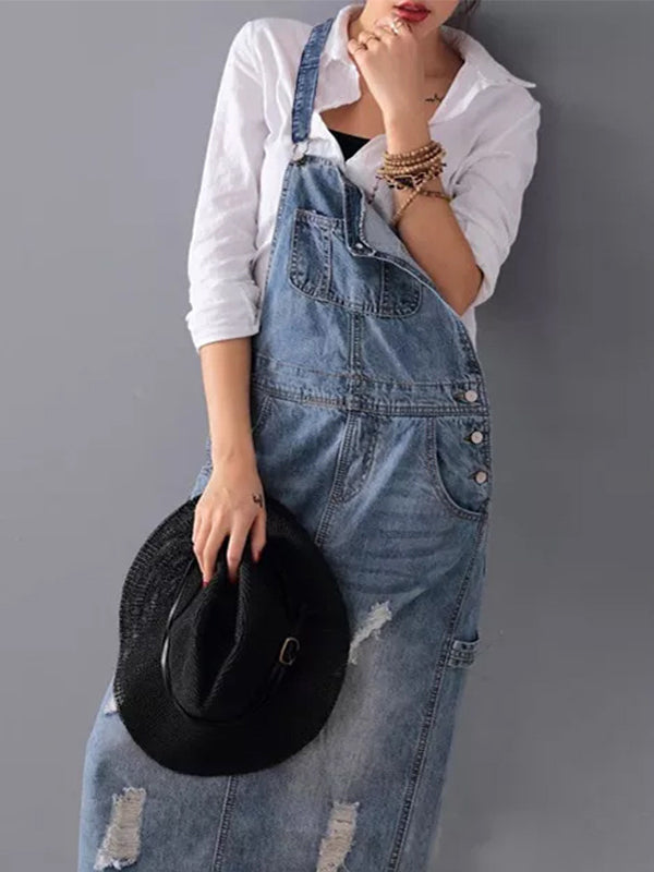 SEVERINE | Robe trench fendue en jean - intemporelle et robuste