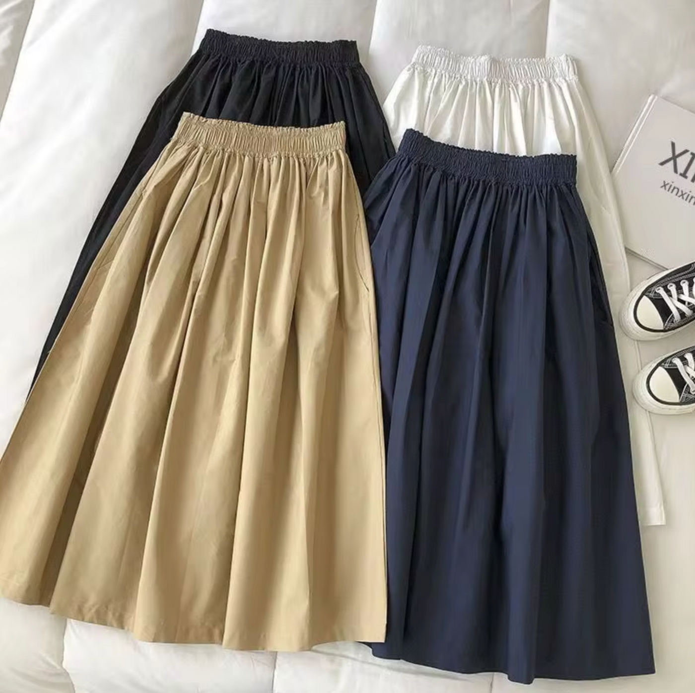 ANYA | Jupe ample taille haute