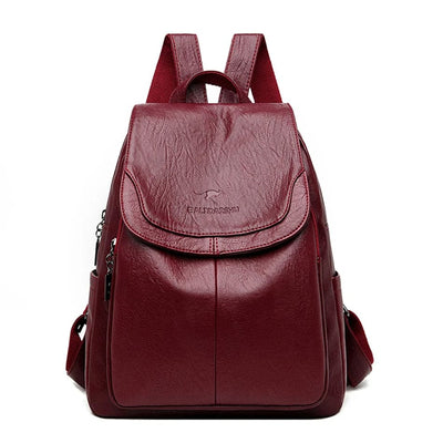 Sac à dos en cuir anti-Thet pour les femmes à la mode | Edah