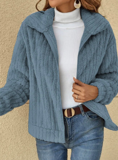 Cardigan da donna in morbido peluche caldo