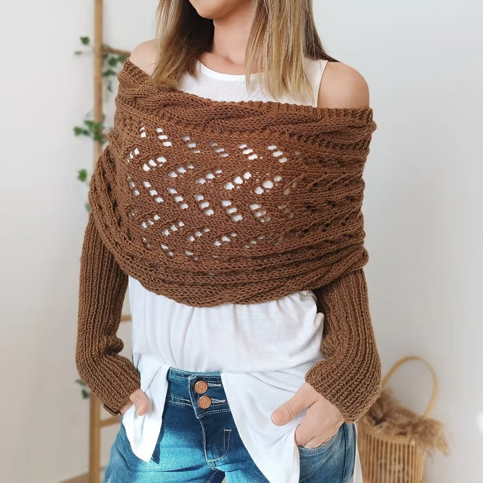 Acogedor bohemien -estilo femenino envolvente