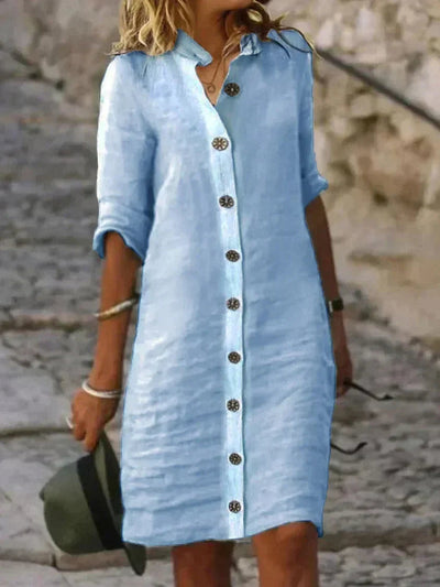 Lou - Elegante vestido de algodón