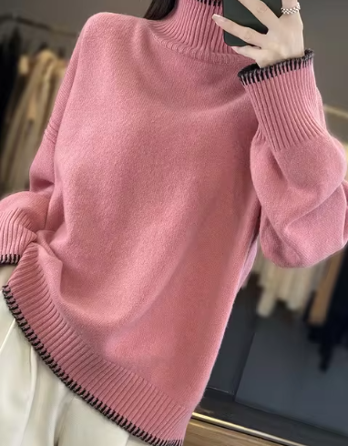 Nadine - Suéter suave de cuello alto