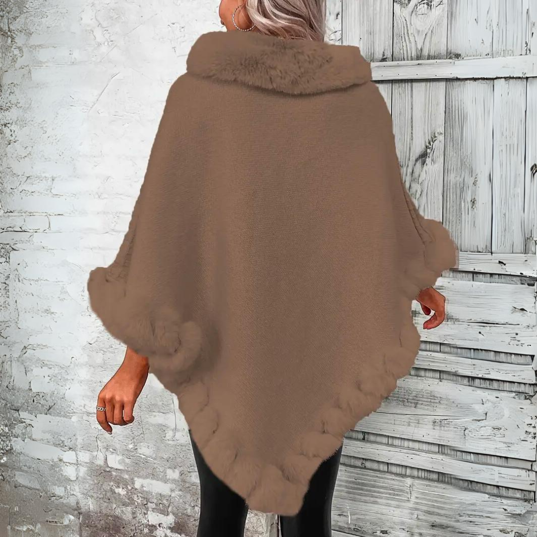 Liv - Mantella in maglia calda e raffinata