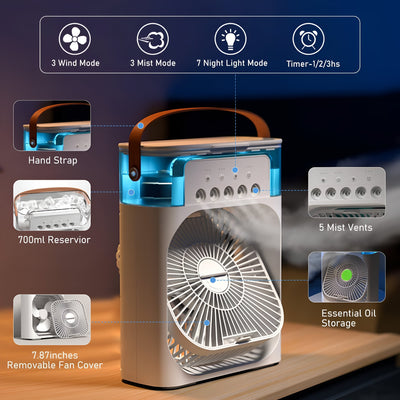 BREEZEFLOW | Refroidisseur d'air et humidificateur portable 3 en 1