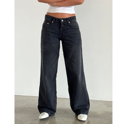 Jasmine - Pantalon large en jean pour femme