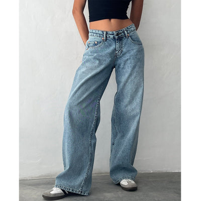 Jasmine - Pantalon large en jean pour femme