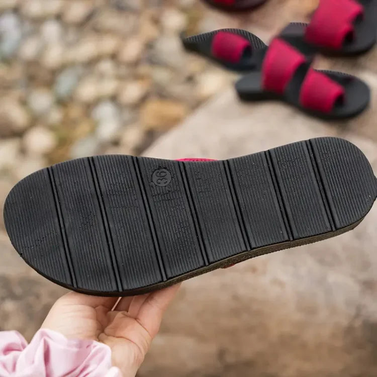 Casie - Sandalias sin cordones de malla perforada